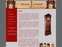 Tablet Screenshot of grandfathervicsclocks.com.au